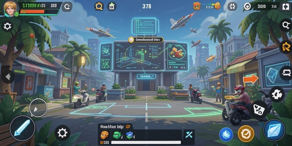 Tampilan gameplay menarik di 3178 yang menunjukkan interaksi karakter.