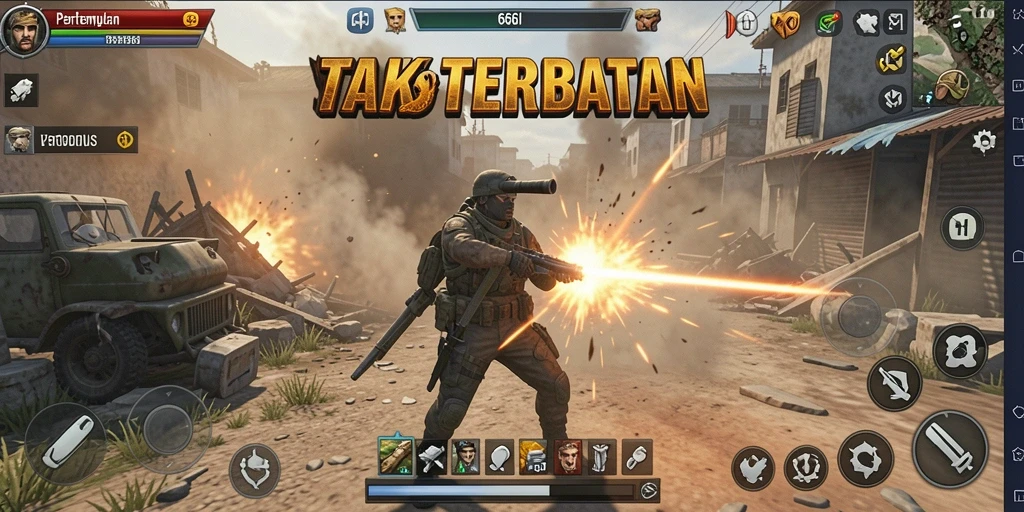 Tangkapan layar dari gameplay seru 666I yang penuh aksi.