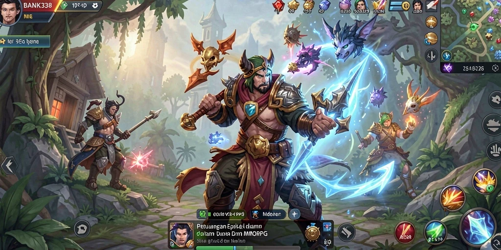 Tampilan gameplay seru dalam dunia RPG yang menakjubkan.