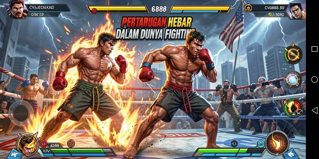 Tampilan seru dari pertarungan di CVG8888 dengan aksi yang mendebarkan.