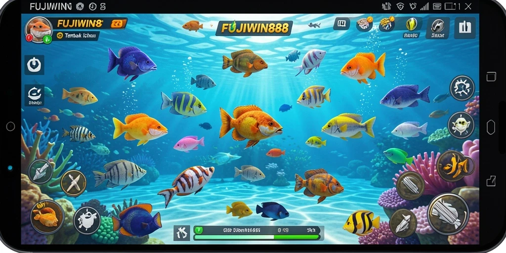 Tampilan utama gameplay Tembak Ikan yang seru dan menarik.