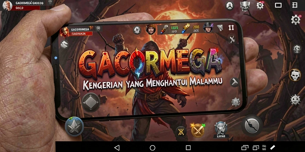 Tampilan gameplay GACORMEGA yang mencekam dan menyentuh batas ketakutan.