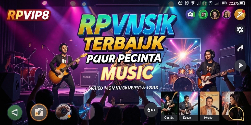 Screenshot RPVIP8 menunjukkan gameplay musik yang menyenangkan.