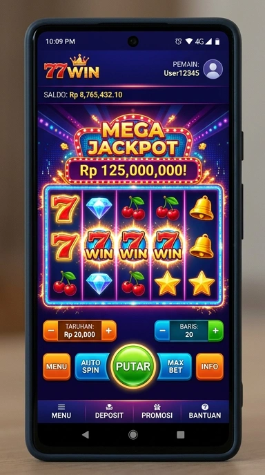 Proses unduh aplikasi yang cepat dan aman di 77win.